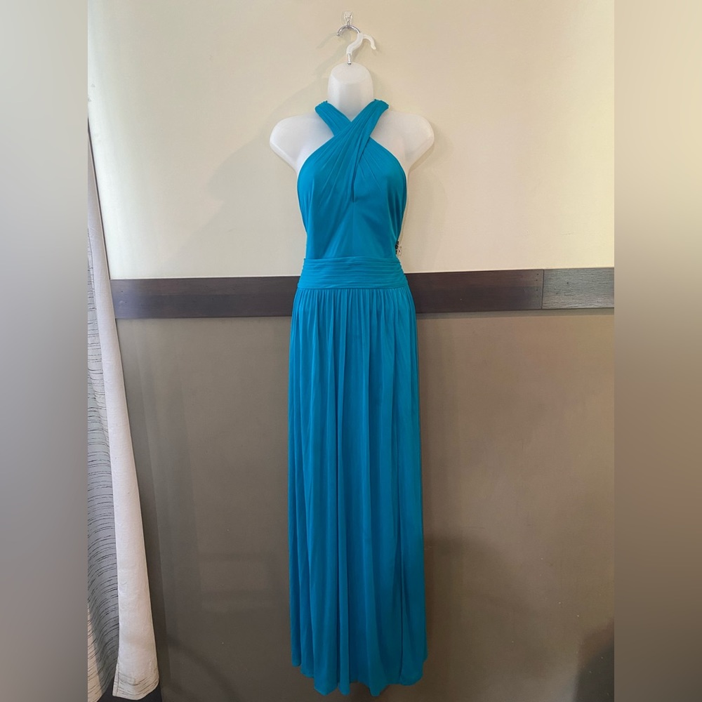 David’s Bridal Teal Bridesmaids Dress